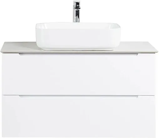 Тумба-умывальник подвесная BelBagno ETNA 100 Bianco Opaco ETNA-1000-2C-SO-BO-P+