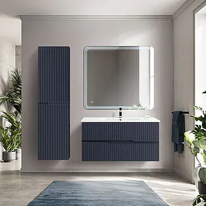 Тумба-умывальник подвесная Cezares Duet 80 Grafito DUET-800-2C-SO-GR-P+CZR-NAT-80-LVB, 3