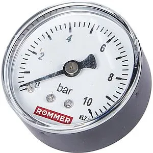 Манометр аксиальный Rommer 50 мм 10 бар ¼&quot; RIM-0009-501008, 3