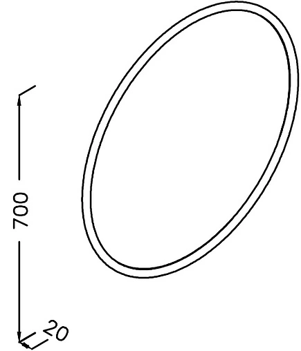 Зеркало ISVEA Rosa 70 медь 29RA4001080I