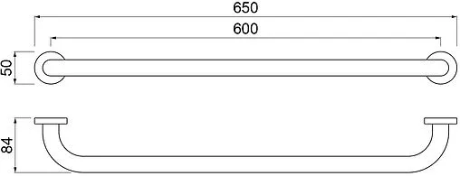 Поручень Aquatek чёрный матовый AQ4996MB