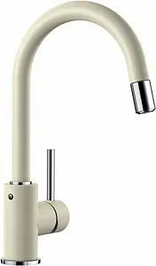 Смеситель для кухни с выдвижным изливом Blanco Mida-S Silgranit жасмин/хром 521458 Смеситель для кухни с выдвижным изливом Blanco Mida-S Silgranit жасмин/хром 521458, 1
