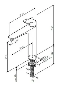 Смеситель для раковины Am.Pm Like хром F8092000 Смеситель для раковины Am.Pm Like хром F8092000, 2