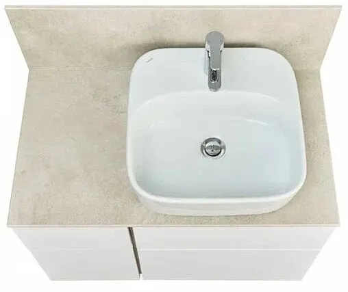 Тумба-умывальник подвесная Aquaton Мишель 80 дуб эндгрейн 1A2772K2MIX40