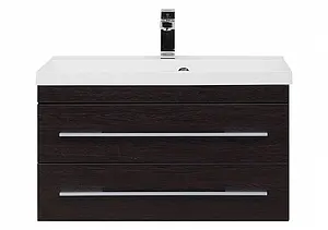 Тумба-умывальник подвесная Aquanet Нота 75 венге 00171488+00204118, 5