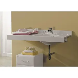 Раковина Aquaton Отель 120 R белый 1A70103NOT01R, 3