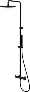 Душевая система с термостатом для душа WHITECROSS Y black чёрный матовый Y1254BL Душевая система с термостатом для душа WHITECROSS Y black чёрный матовый Y1254BL, 1