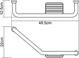 Поручень Wasserkraft хром 1077