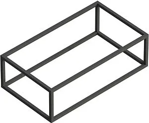 Каркас под раковину Cezares Cadro 90 чёрный матовый CADRO-90/46/30-1C-SO-MET-ST, 1