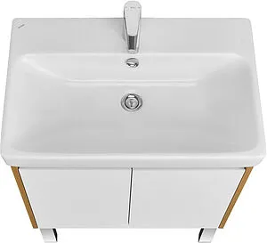 Тумба-умывальник Aquaton Сканди Doors 70 белый/дуб рустикальный 1A2789K0SDZ90, 5