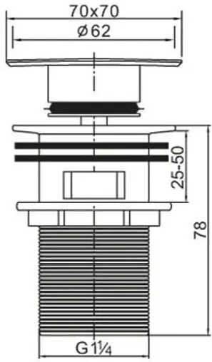 Выпуск автоматический для раковины с переливом BelBagno хром BB-PCU-07-CRM Выпуск автоматический для раковины с переливом BelBagno хром BB-PCU-07-CRM