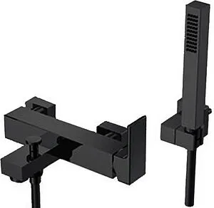 Смеситель для ванны Gattoni Kubik чёрный матовый 2500/25NO Смеситель для ванны Gattoni Kubik чёрный матовый 2500/25NO, 1