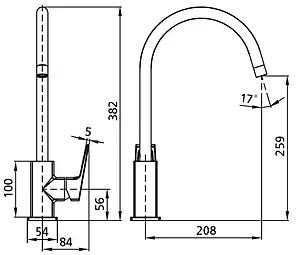 Смеситель для кухни Milardo Atlantic хром ATLSB00M05 Смеситель для кухни Milardo Atlantic хром ATLSB00M05, 2