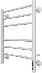 Полотенцесушитель электрический лесенка Terminus Аврора П6 450х600 электро quick touch КС 9003 белый матовый 4670078527462, 1