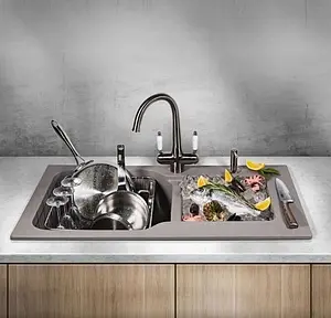 Мойка кухонная Omoikiri Maru 86-2-SA бежевый 4993286, 4