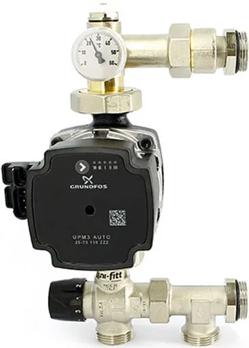 Узел насосно-смесительный с насосом Grundfos UPM3 25-70 130 Uni-fitt Solomix 473U0800