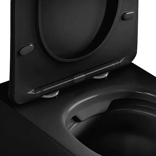 Унитаз подвесной безободковый Hansmann keramik Round Black черный матовый УНИ0022