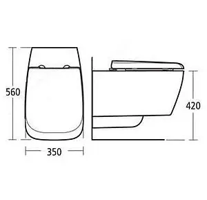 Унитаз подвесной Ideal Standard Ventuno белый T316501 Унитаз подвесной Ideal Standard Ventuno белый T316501, 4