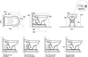 Унитаз приставной Kerasan Retro белый 101601 Унитаз приставной Kerasan Retro белый 101601, 2