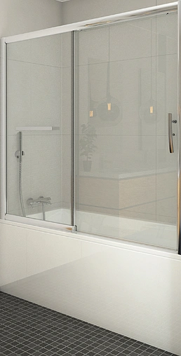 Шторка на ванну 1800мм прозрачное стекло Roltechnik PXV2L/1800 451-180000L-00-02