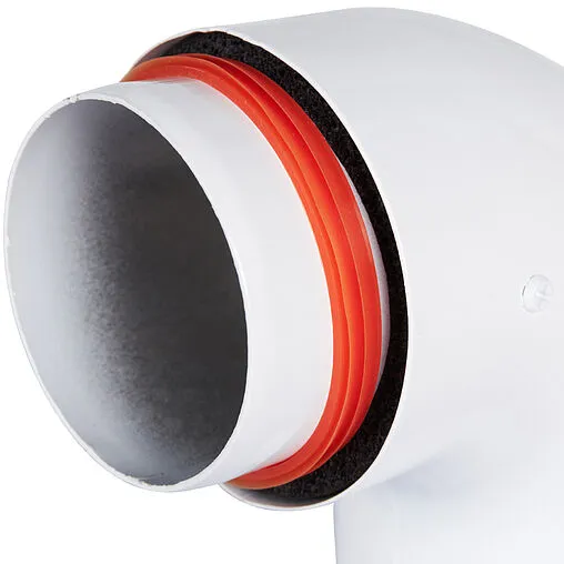 Колено для дымохода Ø 80/100мм ∠ 90° (Al) Rommer RCA-0080-800090