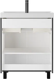 Тумба-умывальник напольная Домино Graffo 70 графит DGr2413T+4670142930037, 5