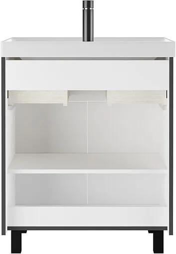 Тумба-умывальник напольная Домино Graffo 70 графит DGr2413T+4670142930037