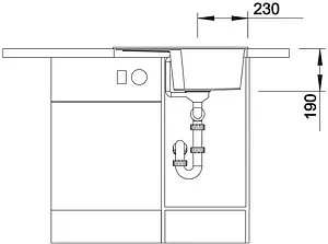 Мойка кухонная Blanco Zia 40 S 61.5 кофе 516927, 4