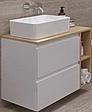 Тумба-умывальник подвесная Cersanit Moduo 80 белый SB-SZ-MOD80-BL/Wh+SB-MD-MOD20-SZ+SB-BL-MOD80+