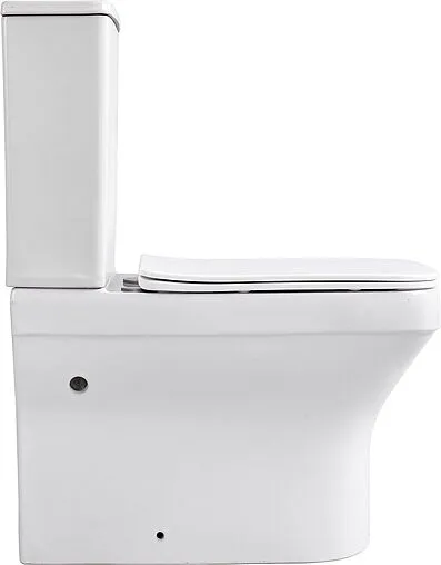 Унитаз-компакт безободковый Aquanet Elegant Rimless белый Elegant C1+Elegant C2