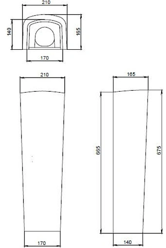 Пьедестал Santeri Орион белый 1.3600.8.S00.00B.0