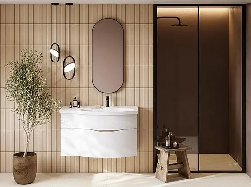 Тумба под умывальник подвесная Kerama Marazzi Riva 100 R белый RV.100Rh\WHT.M Тумба под умывальник подвесная Kerama Marazzi Riva 100 R белый RV.100Rh\WHT.M