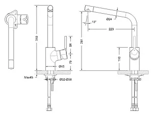 Смеситель для кухни Bravat Palace хром F7172217CP-1-RUS Смеситель для кухни Bravat Palace хром F7172217CP-1-RUS, 2