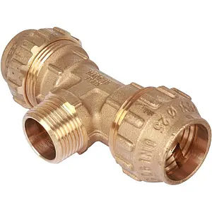 Тройник компрессионный переходной 25мм x ¾"н x 25мм Tiemme 3400069 Тройник компрессионный переходной 25мм x ¾"н x 25мм Tiemme 3400069, 1