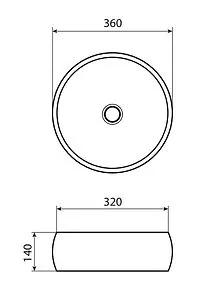 Раковина Allen Brau Liberty 36 белый 4.32001.20, 2