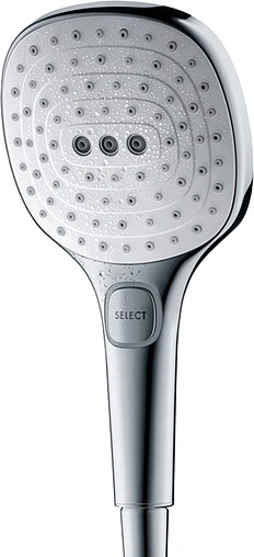 Лейка ручного душа Hansgrohe Raindance Select E 120 3jet хром/белый 26520400