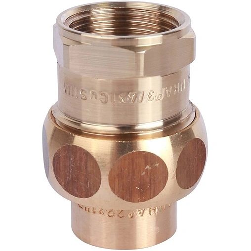 Американка пайка прямая переходная (коническое уплотнение) 22мм x ½"в Sanha 4340g 143402212