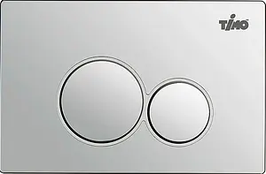 Клавиша смыва для унитаза Timo Kulo FP-001 хром глянцевый, 1