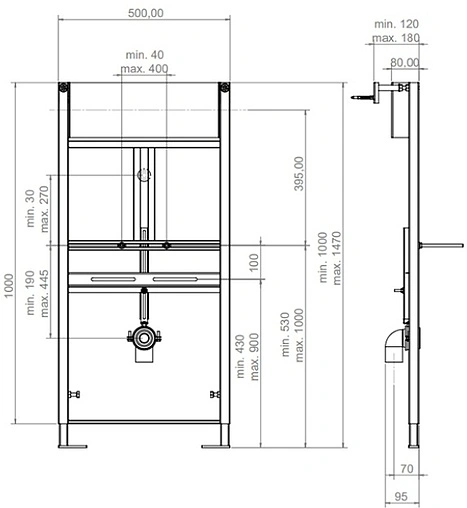 Инсталляция для писсуара ArtCeram 700.103