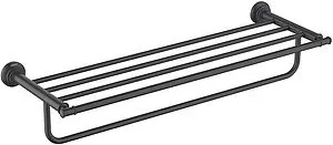 Полка для полотенец Aquatek Классик чёрный матовый AQ4515MB, 1