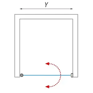 Дверь в нишу 900мм прозрачное стекло Roltechnik Lega Lift Line LZCO1+LZ/900 227-9000000-00-02+229-1940025-00, 2