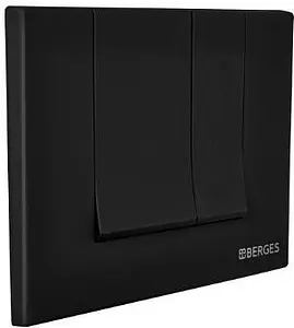 Клавиша смыва для унитаза BERGES Novum S5 Soft Touch 040045 черный матовый Клавиша смыва для унитаза BERGES Novum S5 Soft Touch 040045 черный матовый, 3
