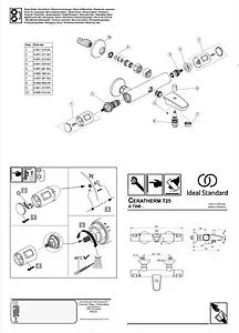 Термостат для ванны Ideal Standard Ceratherm T25 хром A7206AA Термостат для ванны Ideal Standard Ceratherm T25 хром A7206AA, 3