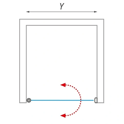 Дверь в нишу 900мм прозрачное стекло Roltechnik Lega Lift Line LZCO1+LZ/900 227-9000000-00-02+229-1940025-00