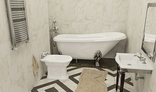 Ванна отдельностоящая из искусственного камня Esse Santorini 171x78 ножки хром