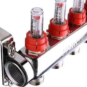 Группа коллекторная с расходомерами 8 отводов 1&quot;в/в x ¾&quot;ек Valtec VTc.589.EMNX.0608, 4