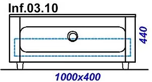 Комод напольный Aqwella Infinity 100 белый Inf.03.10 Комод напольный Aqwella Infinity 100 белый Inf.03.10, 2