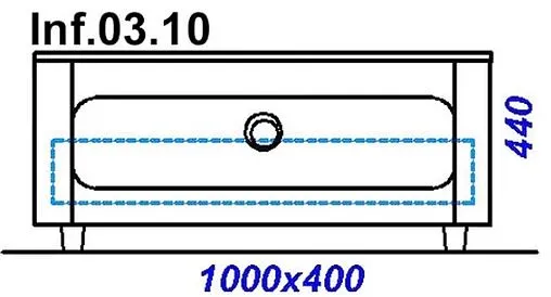 Комод напольный Aqwella Infinity 100 белый Inf.03.10