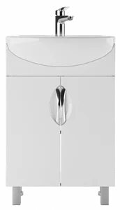 Тумба-умывальник напольный Айсберг Стандарт 55 белый DA2402T+4607152360509 Тумба-умывальник напольный Айсберг Стандарт 55 белый DA2402T+4607152360509, 3