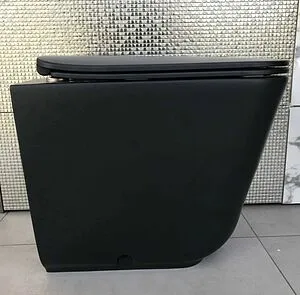 Унитаз приставной безободковый Kerasan Tribeca черный матовый 511831 Унитаз приставной безободковый Kerasan Tribeca черный матовый 511831, 3